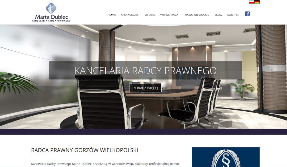 Strona internetowa – Kancelaria radcy prawnego Gorzów Wielkopolski